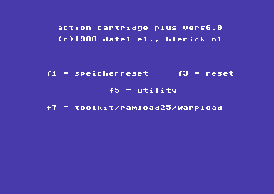 IO title screen for Commodore 64